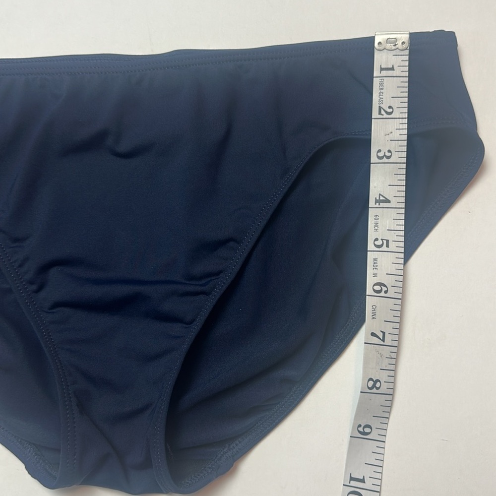 Ralph Lauren Navy Blue Hipster Swim Bottoms Size 12 - Picture 14 of 14